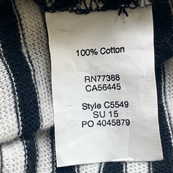 Madewell Melody Pocket Tee in Stripe w/ front pocket. Size Medium - Picture 4 of 6